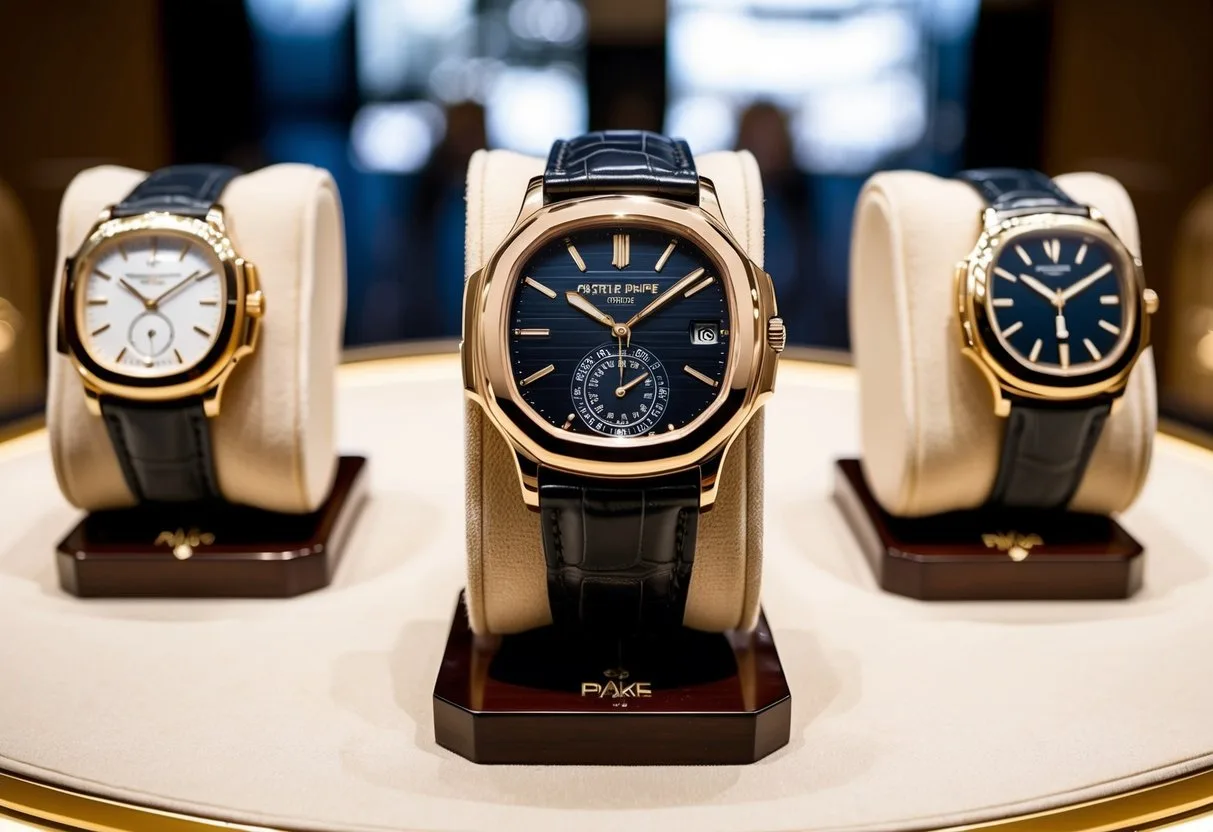 En luksuriøs fremvisning af brugte Patek Philippe ure til salg i dag